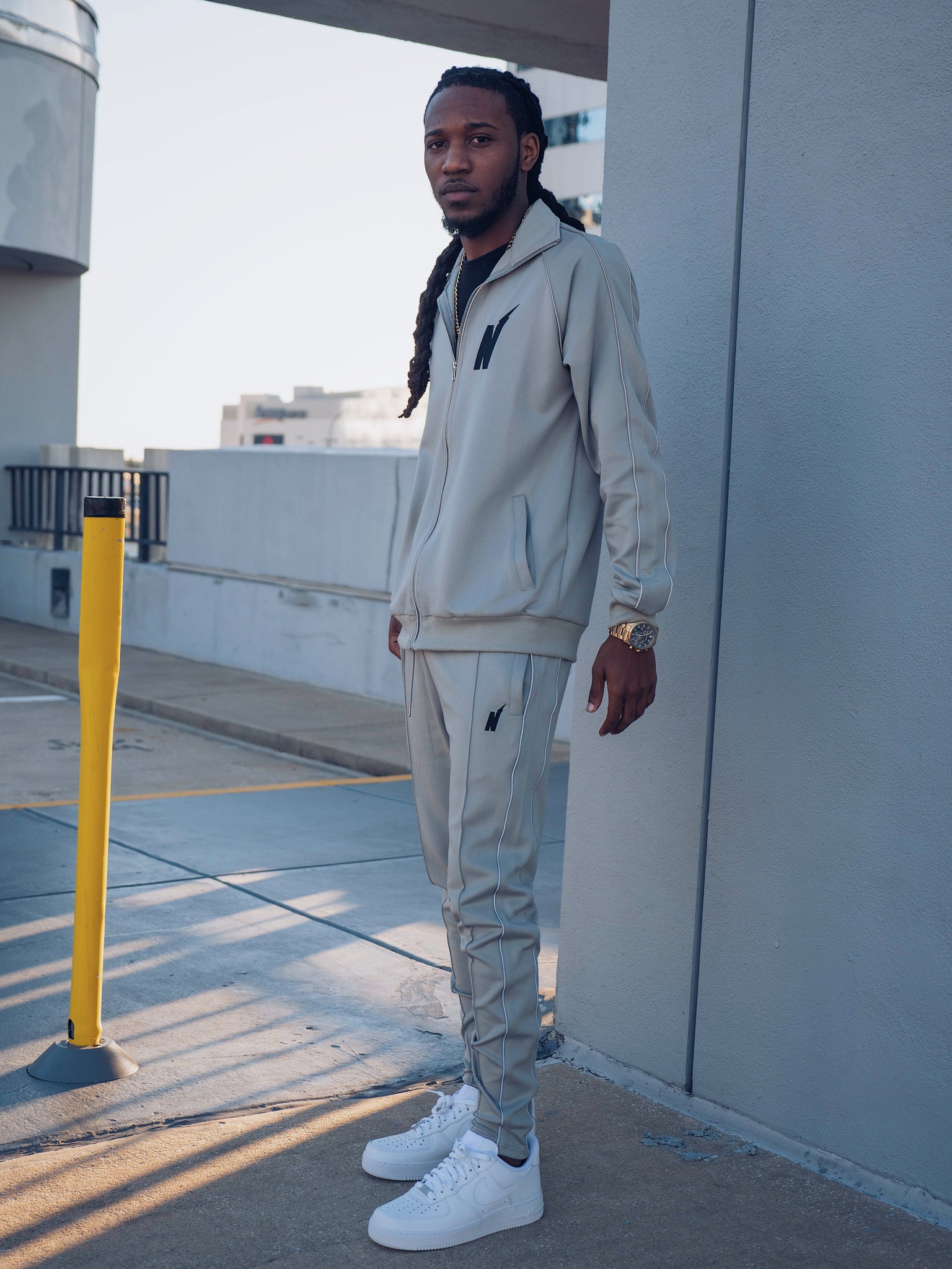 Gray Track Suit