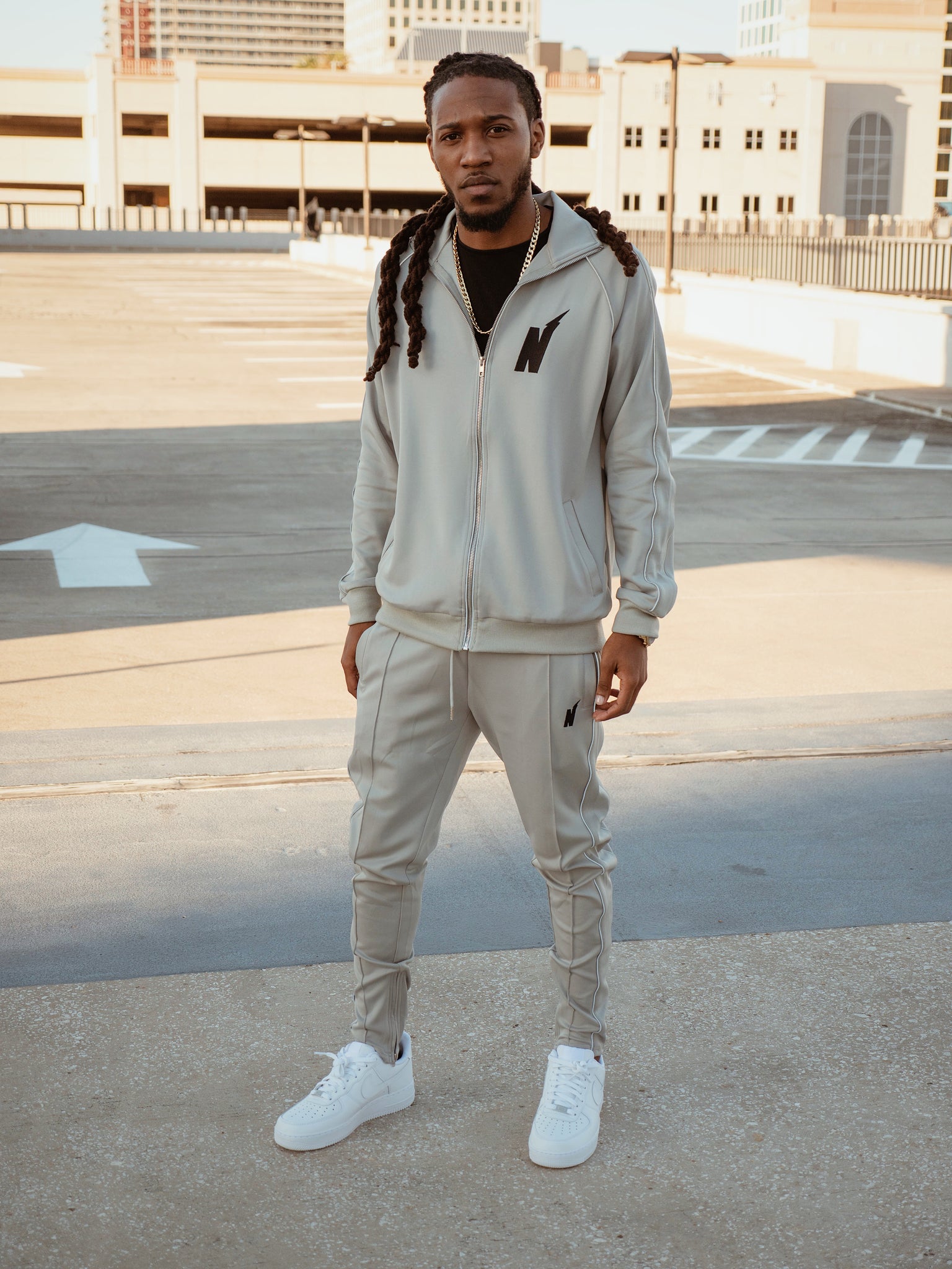 Gray Track Suit