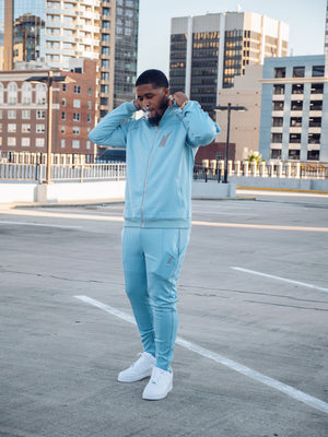 Icy Blue Track Suit